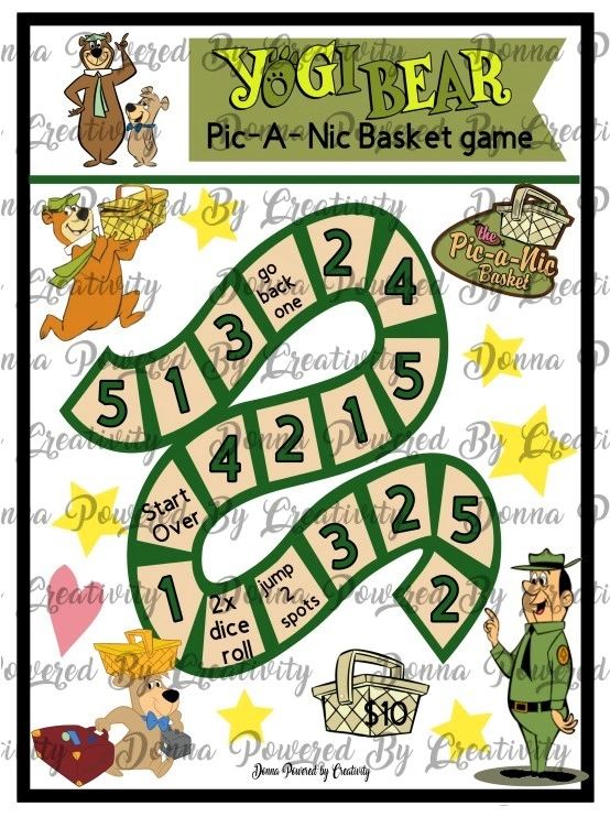 Yogi The Bear PicANic Basket Savings Challenge Game